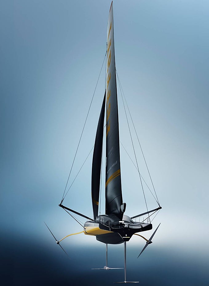 La parte trasera del barco.