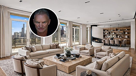 El ático con vistas a Central Park en el que vivió el cantante Sting, a la venta por 38 millones de euros