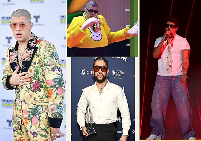 Bad Bunny en los Latam Music Awards (2017), los Premios MTV (2019), los GLAAD Media Awards (2023) y los Premios iHeartRadio Music (2025).