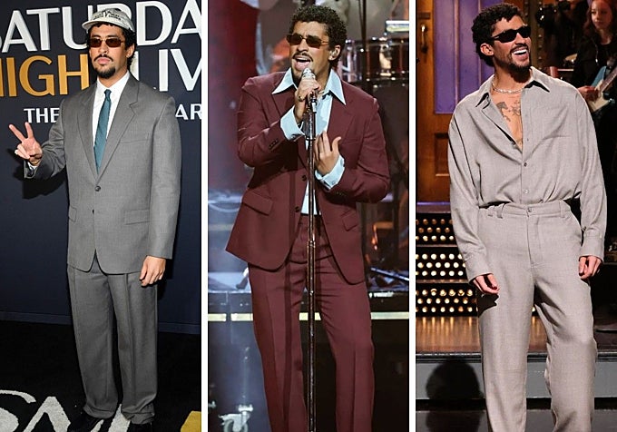 Bad Bunny durante el 50º aniversario del SNL y en actuaciones por las temporadas 50 y 51.