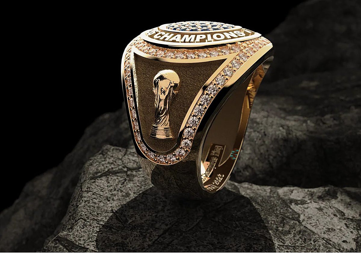El anillo de los campeones del mundo: oro, diamantes y 10.500 euros