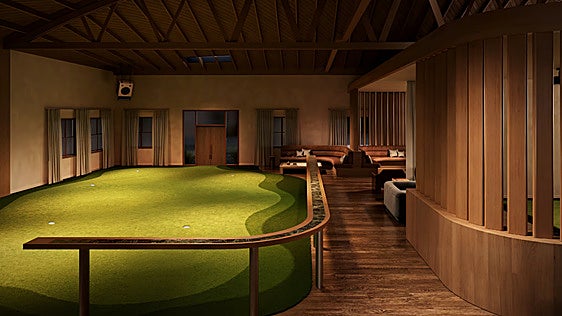 El club de golf con uno de los 'putting green' bajo techo más grandes de California