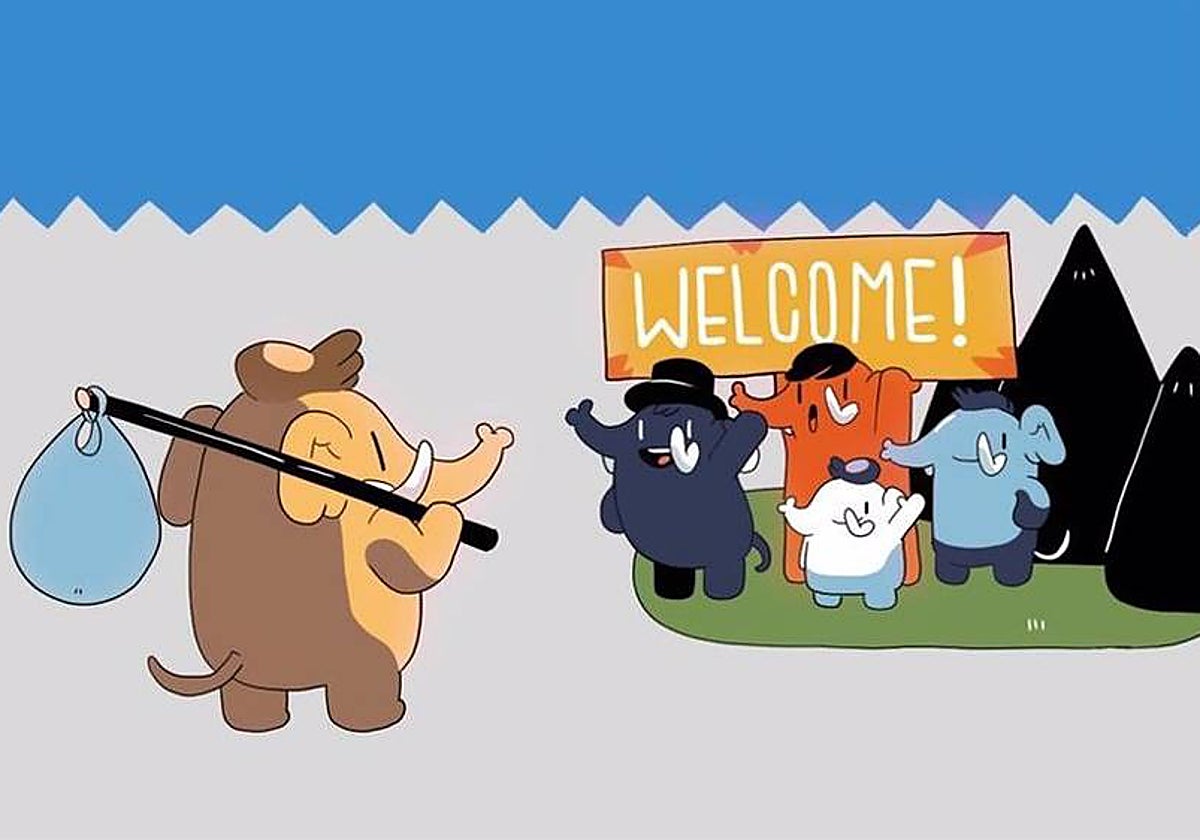 Imagen promocional de la red social Mastodon