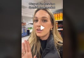 Esta americana, que cuenta en TikTok cómo es vivir en Sevilla, alucina con este producto de Mercadona