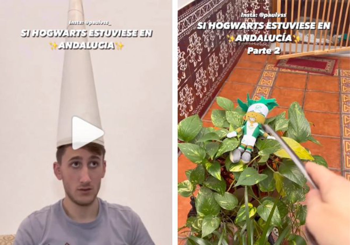 El sevillano Pablo Vallejo parodia la saga de magia en su Instagram