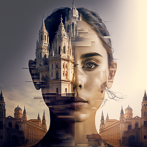 Representación de Zaragoza, por Midjourney