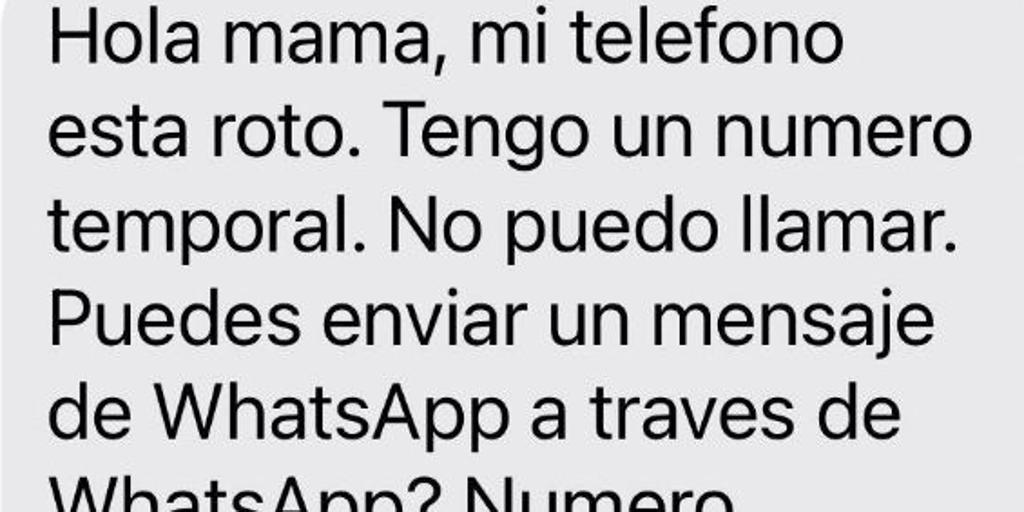 si recibe este SMS de tu ‘hijo’, no picas