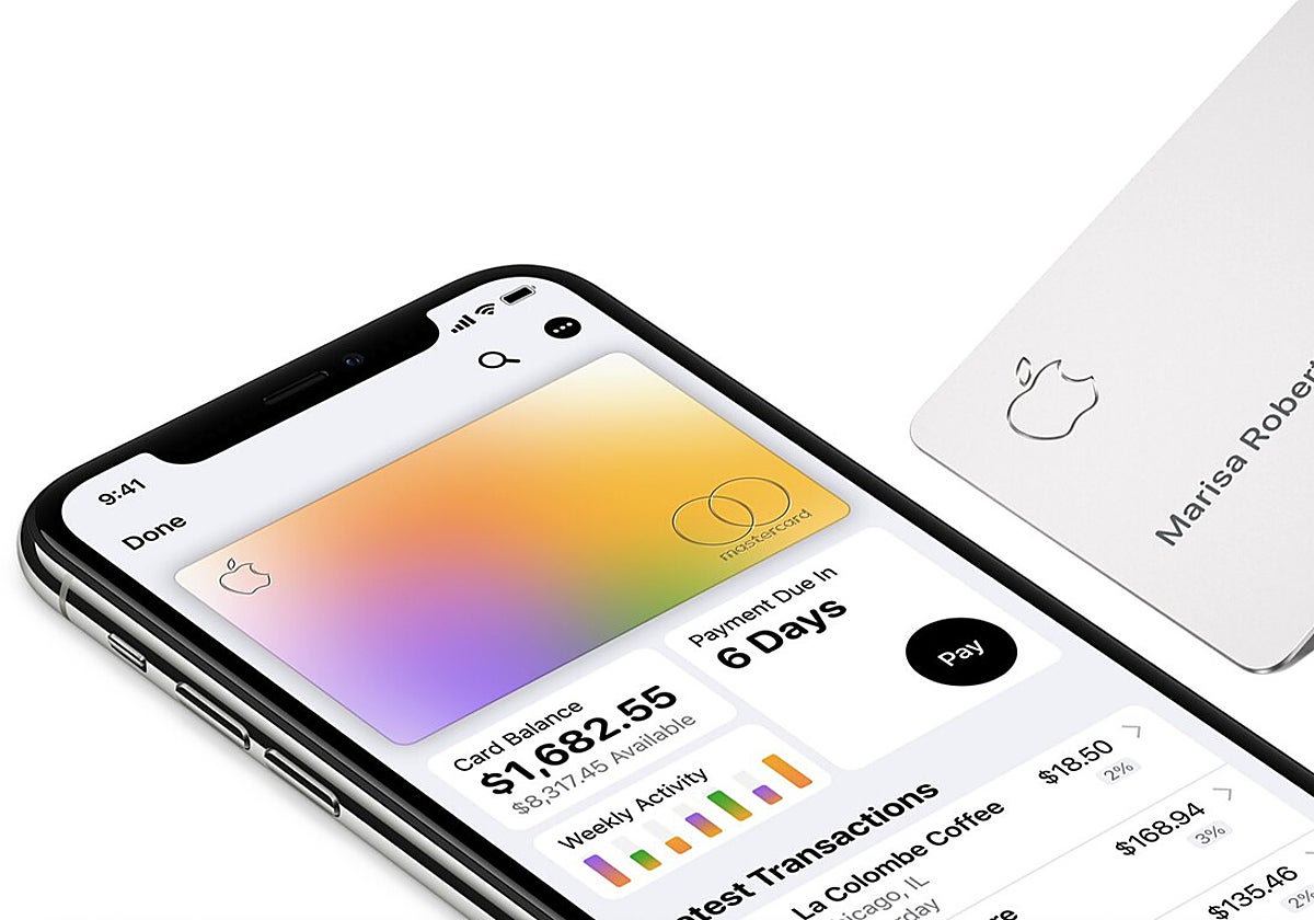 Interfaz de la nueva cuenta de ahorro de Apple