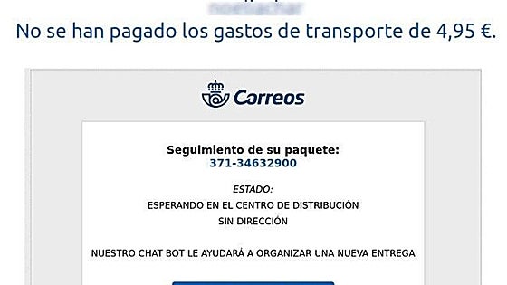 «Tu paquete está retenido»: así intentan robarte suplantando a empresas de mensajería