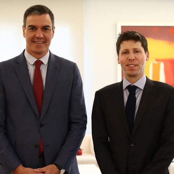 Sánchez, junto con el creador de ChatGPT: «Es imprescindible que su desarrollo respete los derechos y los valores democráticos»