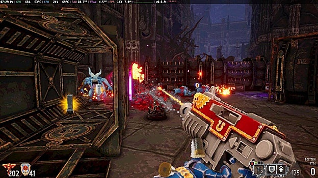 El futuro de lo retro: explora la ventana de videojuegos del Bolter WH40K