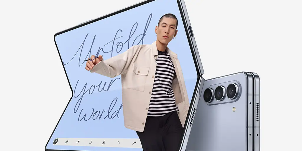 Il nuovo telefono pieghevole di Samsung