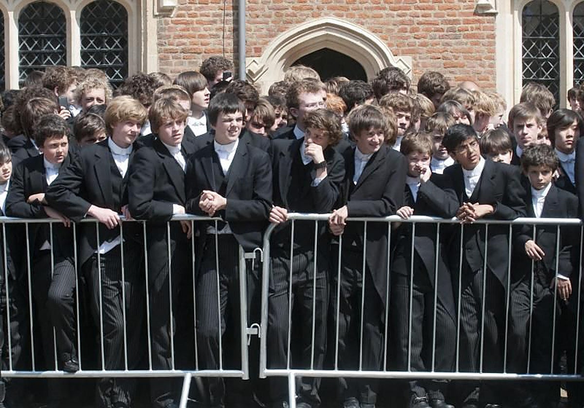 Estudiantes de Eton en una imagen de archivo