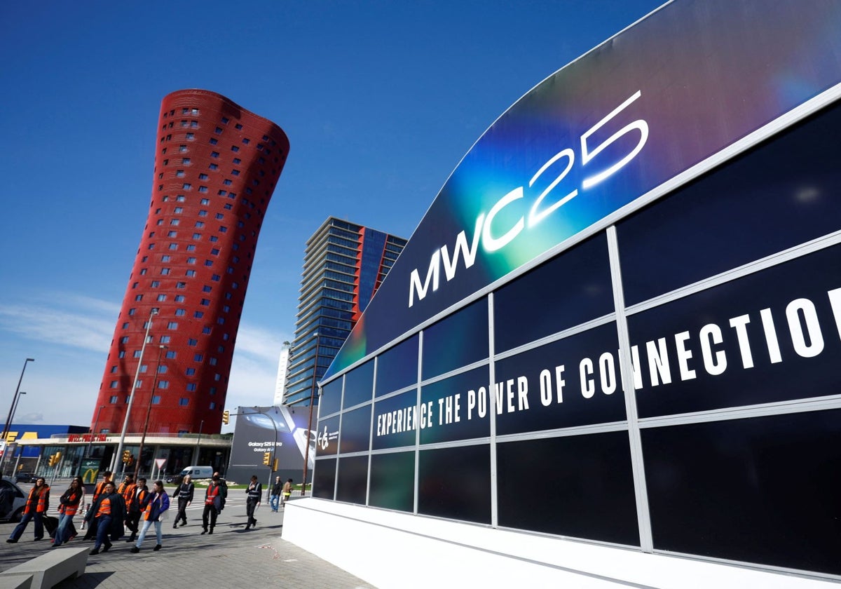 Exterior del Mobile World Congress, en Barcelona