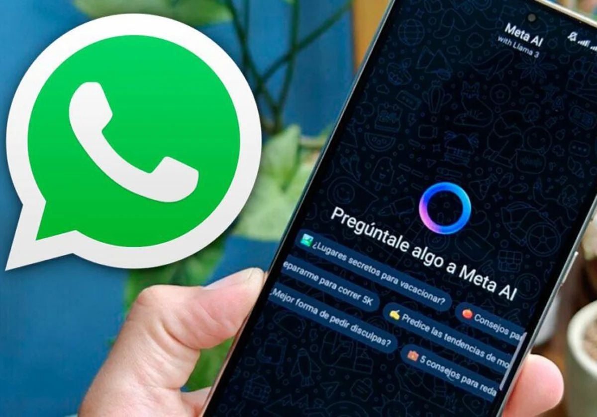 El nuevo círculo azul de WhatsApp puede realizar varias tareas