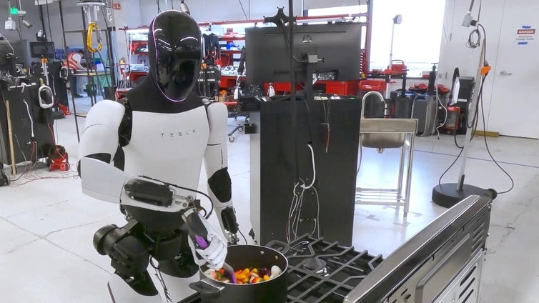 Optimus: el robot humanoide de Elon Musk ya baila, cocina, limpia y saca la basura