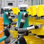 Robots empleados por Amazon en uno de sus centros logísticos