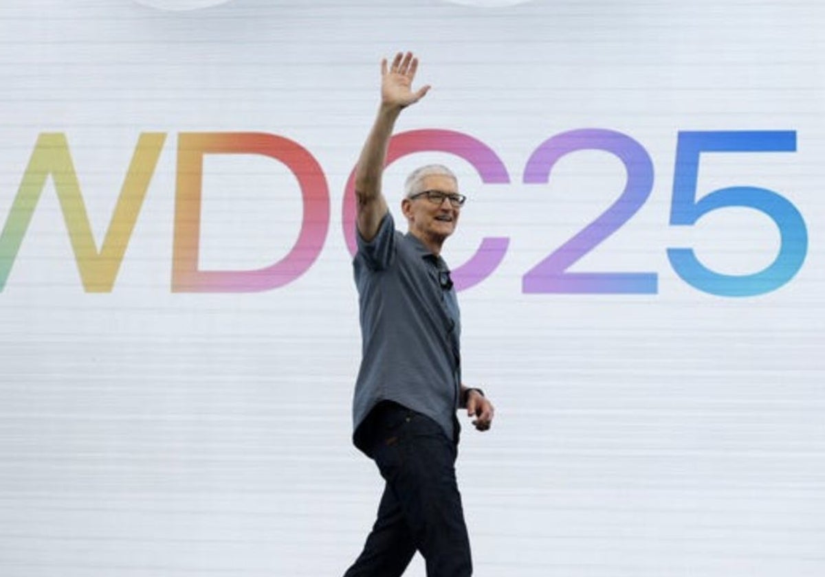 Tim Cook, CEO de Apple, en un momento de la presentación