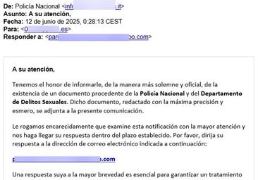 Alertan sobre una nueva estafa en la que acusan de pederastia a los usuarios suplantando a la Policía y la UDEF