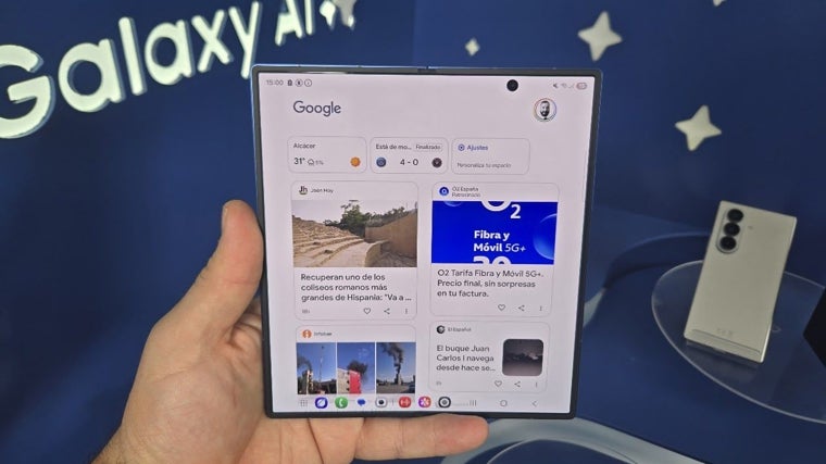 El nuevo Fold desplegado