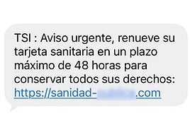 No caigas en la trampa: así están intentando robarte el dinero con un falso SMS del Ministerio de Sanidad