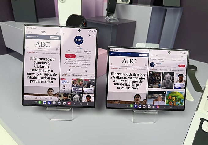 El Ultra, a la izquierda, y el Fold, dos móviles ideales para la multitarea
