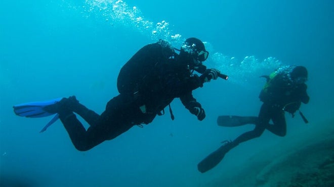 Imagen de buceo en La Herradura, Granada