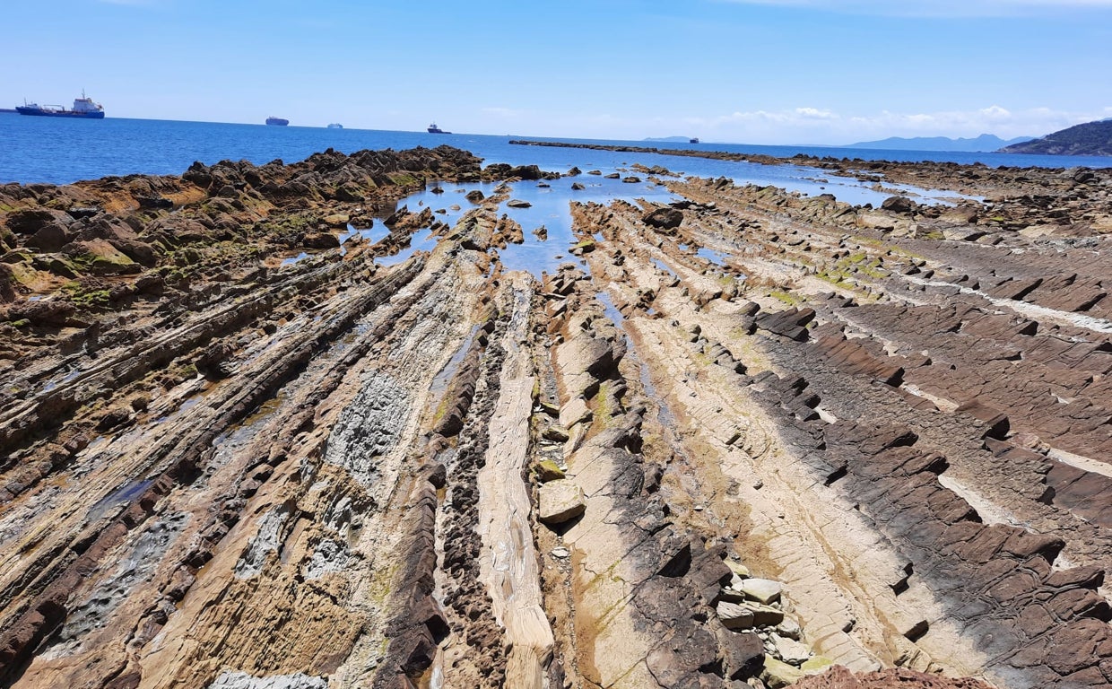 Imagen de los sorprendentes flysch de Algeciras