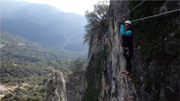 La vía ferrata de Gaucín se encuentra en la comarca del Valle del Genal
