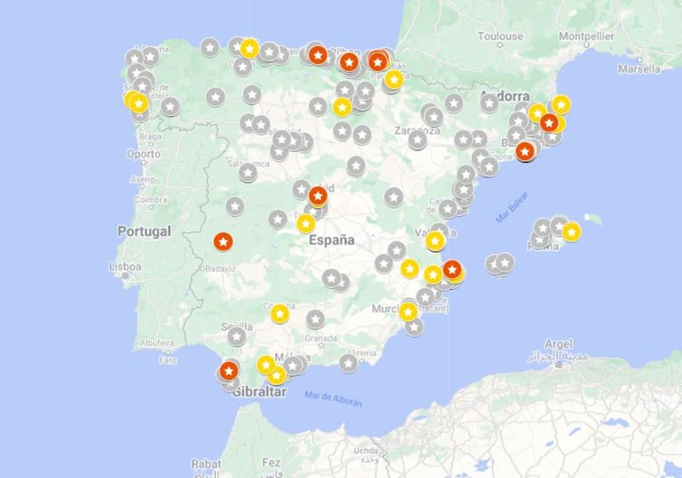 El mapa de todos los restaurantes con estrella Michelin en España en 2023