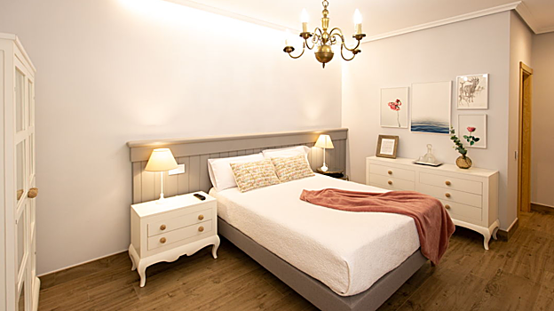 Imagen de una de las habitaciones de El patio de los jazmines