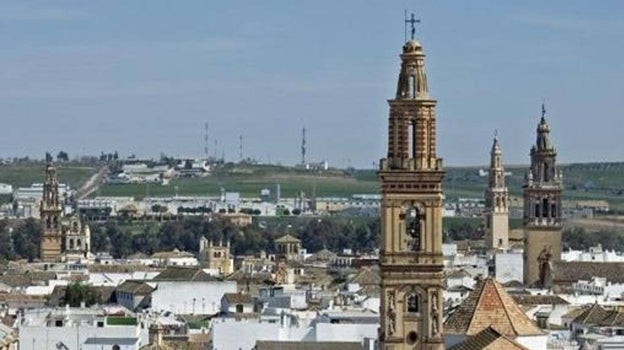 Vista aérea de las torres de Écija