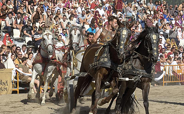 Un momento de la fiesta del Arde Lucus, en Lugo