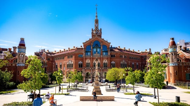 Vista del Hospital de Sant Pau