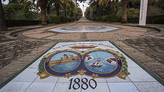 Paseo de los Escudos, en La Rábida