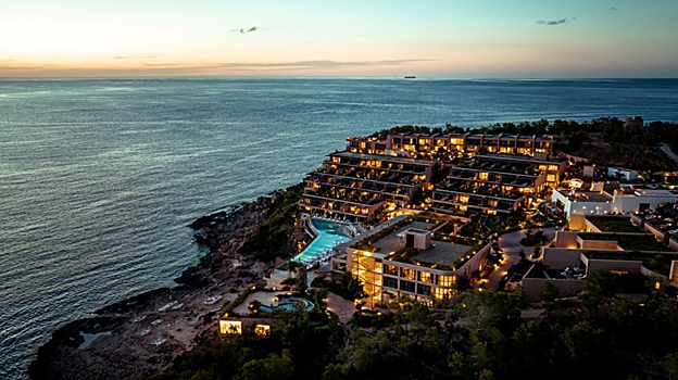 Imagen aérea del hotel Six Senses Ibiza