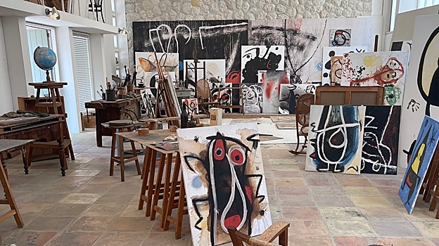 Imagen del taller de Miró en Mallorca