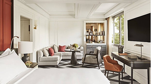 Una suite del Rosewood Villa Magna, en Madrid