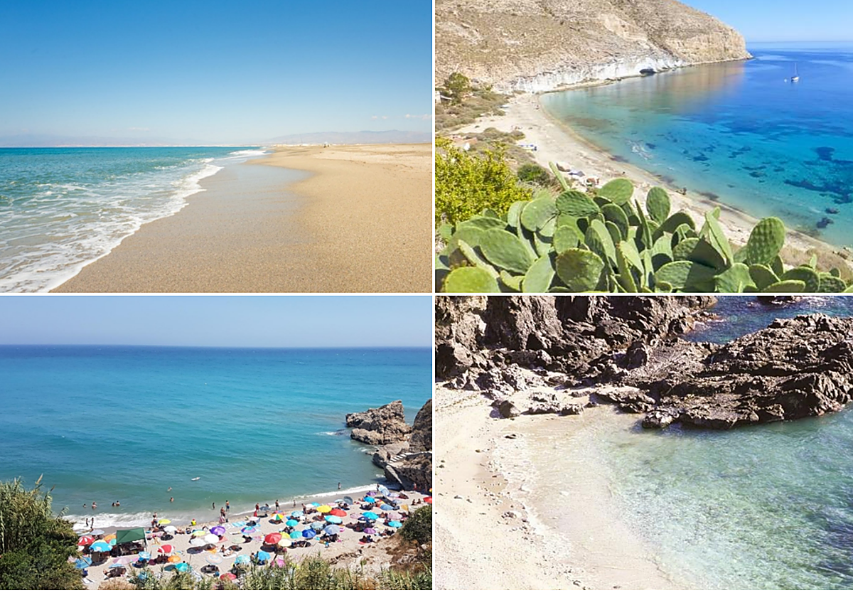 Playas de agua turquesa en Andalucía.