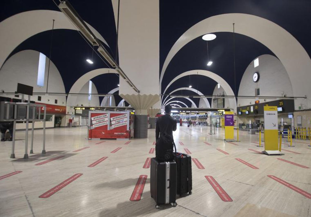 Interior del aeropuerto de San Pablo