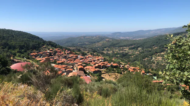 Imagen del pueblo de Guijo de Santa Bárbara