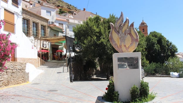 Vista del pueblo de Laroya en Almería.