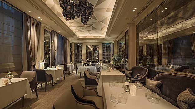 Restaurante L'Ecrin, una estrella Michelin, en el hotel Crillon de París.