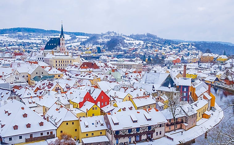 Imagen principal - Cesky Krumlov, fundada en el siglo XIII, una bellísima y bien conservada ciudad medieval a orillas del Moldava