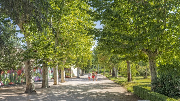 Imagen de los jardines de los Palacios de la Finca Vista Alegre