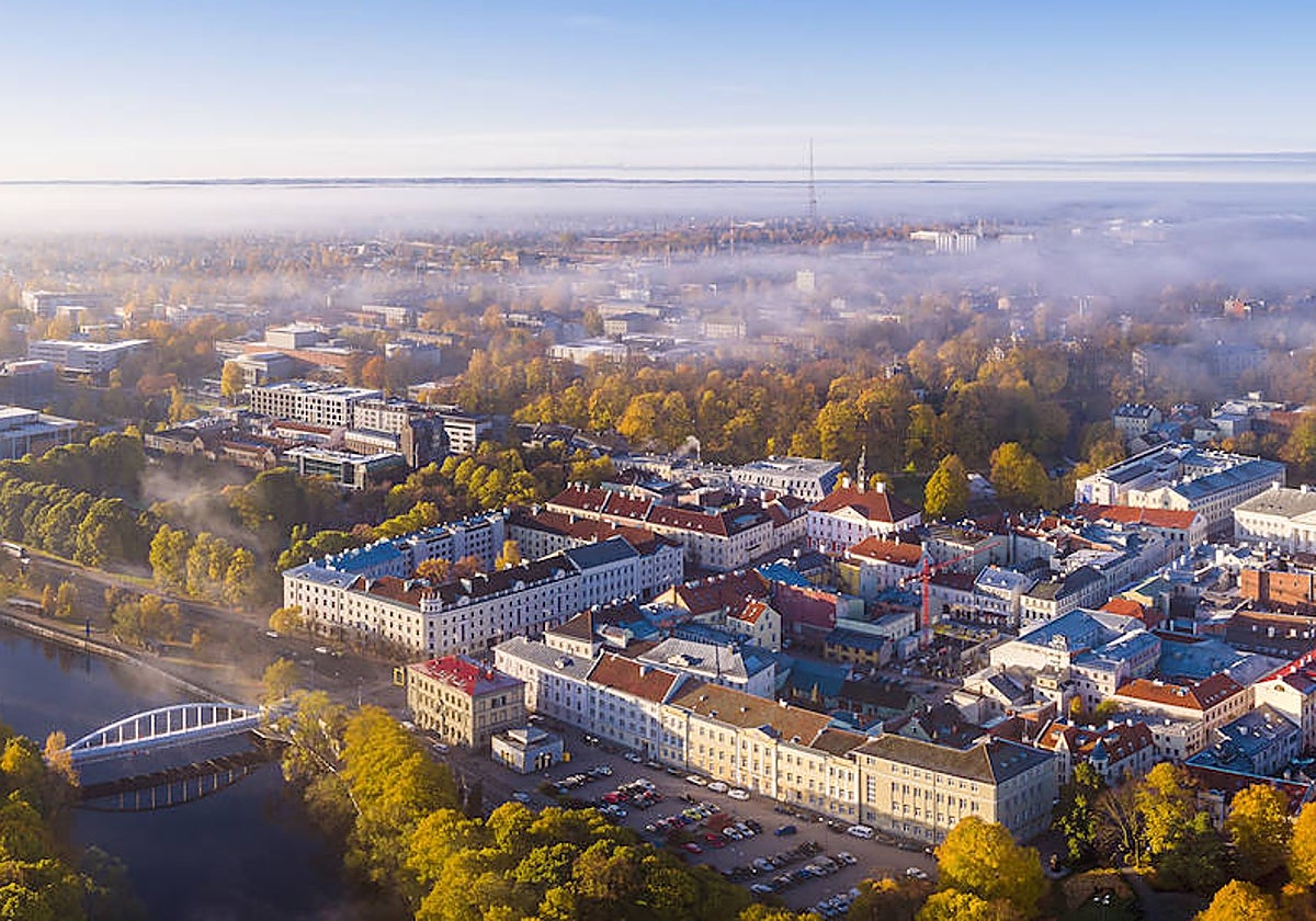 Ciudad antigua de Tartu, en Estonia