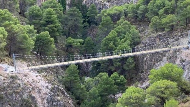 Vista aérea del puente