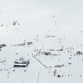 La estación con más espesor de nieve en España (tienen que desenterrar el telesilla)