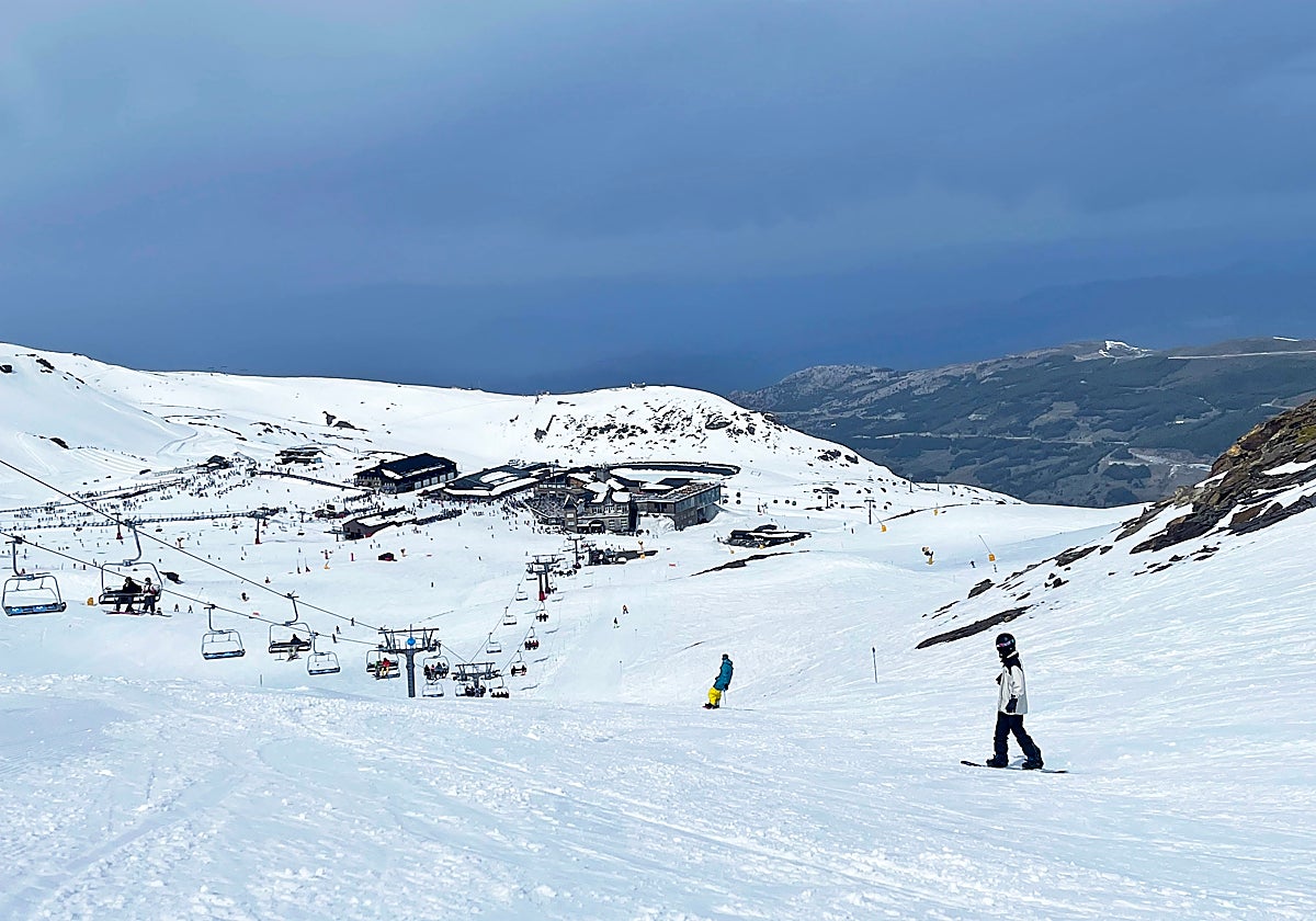 Imagen actual de la estación de Sierra Nevada, Granada