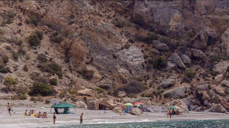 Playa de Rijana, en el término de Gualchos-Castell de Ferro